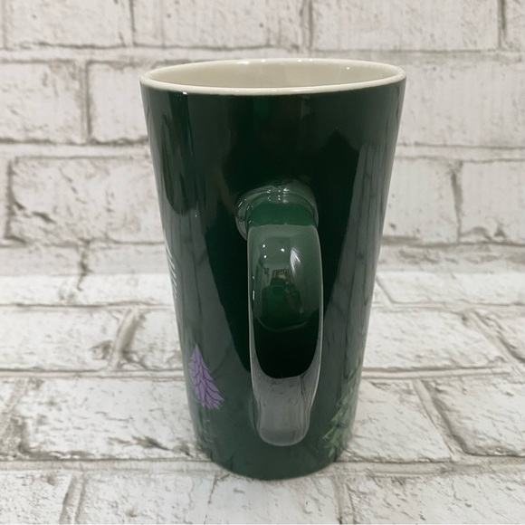 2020 STARBUCKS Tall Green Holiday Pine Trees Ceramic Coffee Mug 16fl.oz - Picture 5 of 16